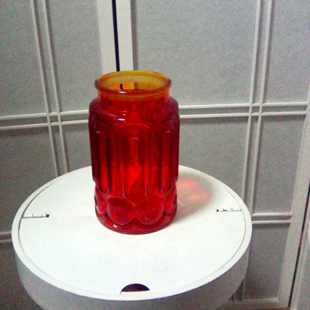 Vintage LE Smith Stars and Stripes Glass Cannister